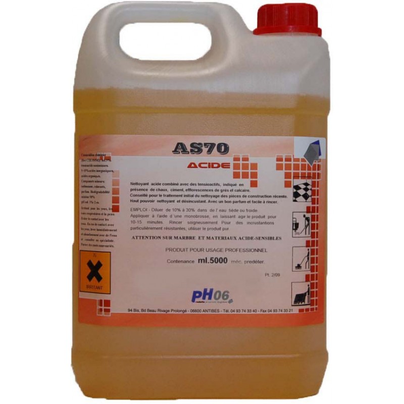 Nettoyant désincrustant acide AS 70 5L