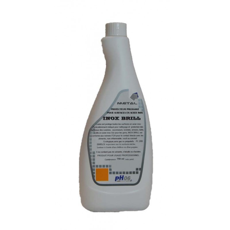Nettoyant protecteur pour aluminium inox Inox brill 75 ml