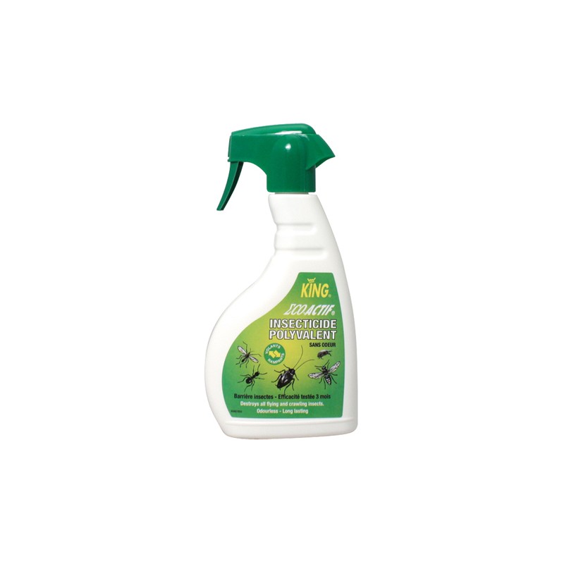 Insecticide liquide actif sur les insectes volant-rampant King 500 ml