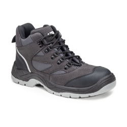 Chaussures de sécurité cuir-velours anthracite montante Silver p41