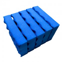 Eponge synthétique HACCP 12 x 8 bleu x5