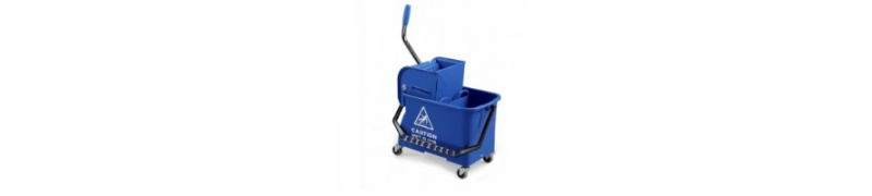 Chariot lavage 2 x 18l+ panier produits Apro Hygiène - APRO